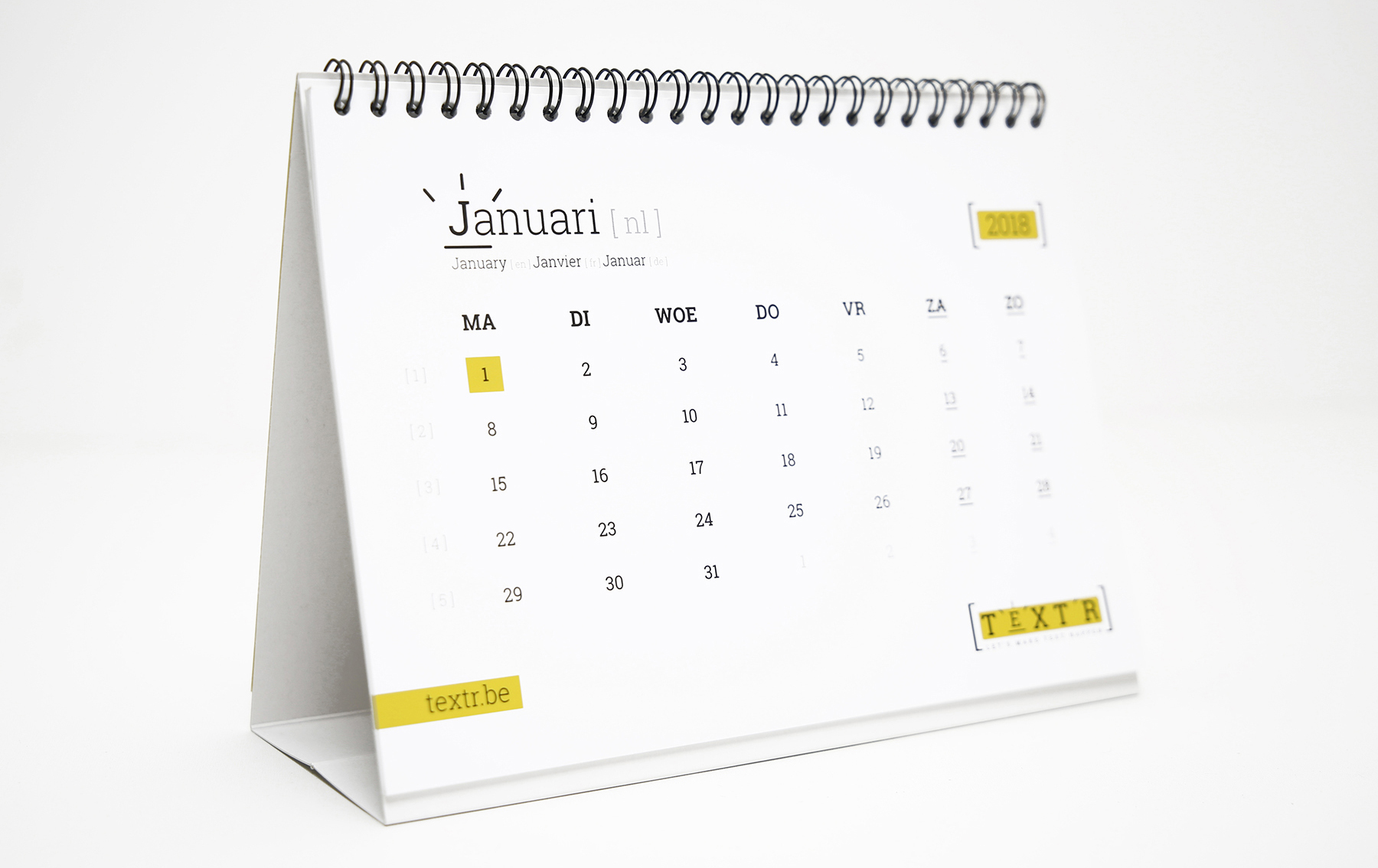 Klaveren Haas grafische vormgeving, grafisch ontwerp, reclamebureau, storytelling, contentmarketing, marketing, visual storytelling, reclame, branding, offline kalender TextR